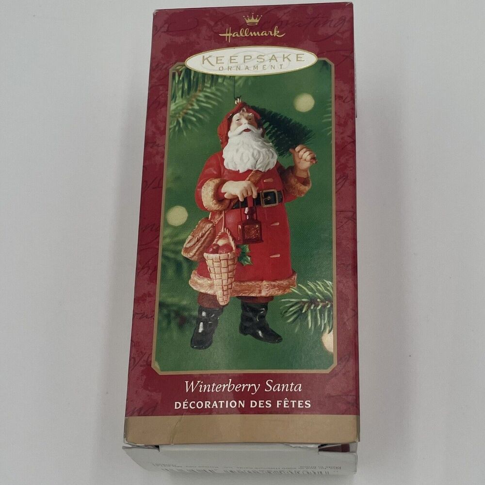 Hallmark Santa Claus Christmas Ornament Winterberry 2000